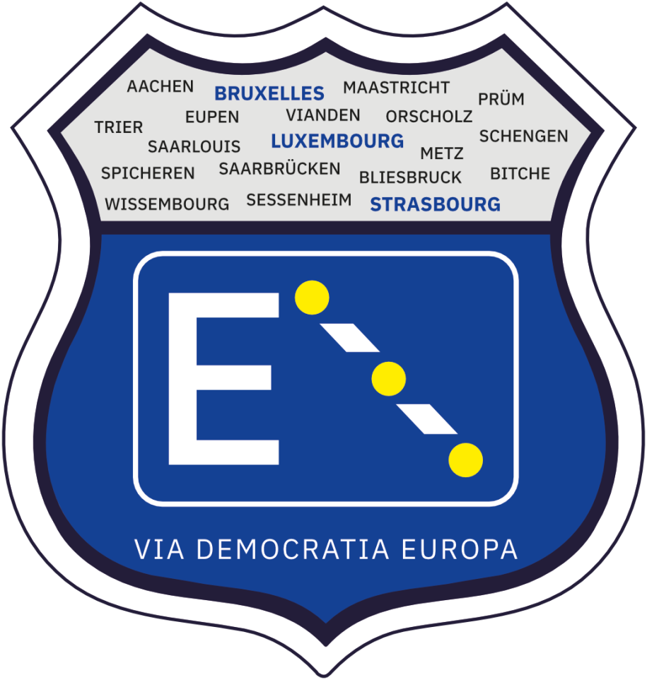 Die neue „euro­­päi­­sche Route 66“             <br />
VIA DEMOCRATIA EUROPA            <br />
- Euro­­pa­­straße der Demo­­kra­­tie -